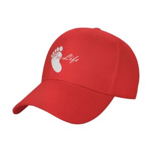 Pro Life Choose Life Baseball Cap for Men Women Fashion Golf Hat Adjustable Red Trucker Hats