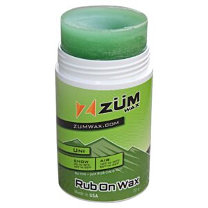 ZUMWax Ski/Snowboard/Nordic/Cross-Country Racing Wax Bundle - Universal Natural Iron ON & RUB ON Waxes