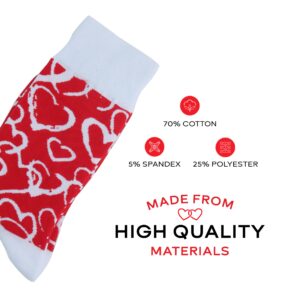 Man of Men Valentine's Day Socks - Soft Cotton, Trendy Simply Romance