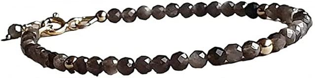 YONKU Obsidian bracelet, gift for her, protection bracelet, obsidian je YO-BRACE-7223