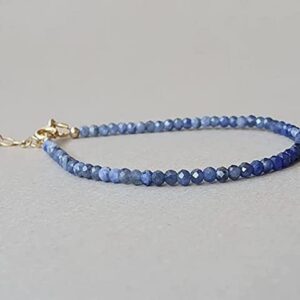 YONKU Sodalite ombre bracelet, healing crystal jewelry, blue gemstone stacking brac YO-BRACE-7180