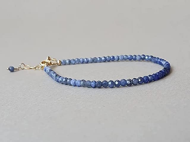 YONKU Sodalite ombre bracelet, healing crystal jewelry, blue gemstone stacking brac YO-BRACE-7180