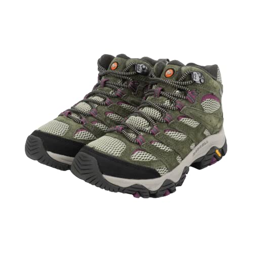 Merrell J035852 Womens Hiking Shoes Moab 3 Mid WP Waterproof Lichen/Mulberry US Size 6.5