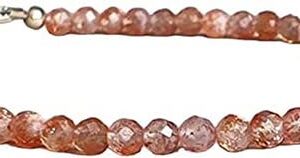 YONKU Sunstone bracelet, abundance jewelry, gift for her, healing stone brac YO-BRACE-7157