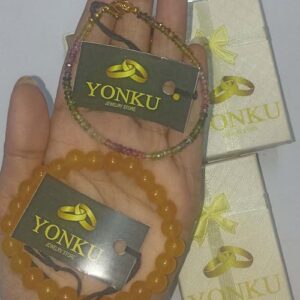 YONKU Obsidian bracelet, gift for her, protection bracelet, obsidian je YO-BRACE-7223