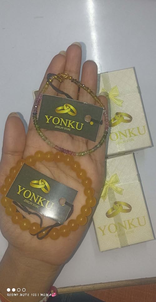 YONKU Obsidian bracelet, gift for her, protection bracelet, obsidian je YO-BRACE-7223