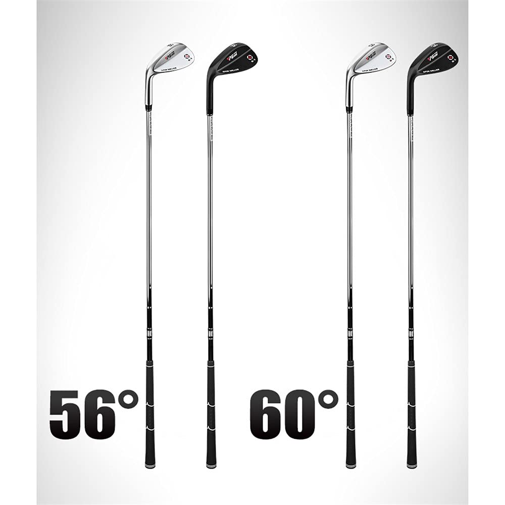 56/60Degree Left Handed Golf Sand Wedge, Men Women Golf Clubs Wedges, Lefthand Golf Pitching Chipping Wedge (Black,56D)