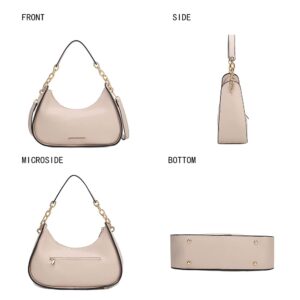 MKF Collection Shoulder Bag for Women, Vegan Leather Hobo Crossover Fashion Handbag Purse