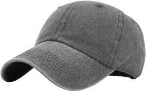 kb-pg-low washed gray original classic low profile cotton hat men women baseball cap dad hat adjustable unconstructed plain cap