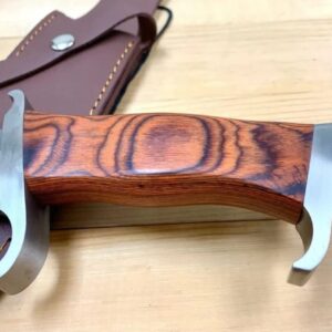 UNIQUE BLADES ! Custom Handmade knife 17'inches Rambo Knife Hunting Survival Bowie Knife ! Full Tang Knife With Leather Sheath