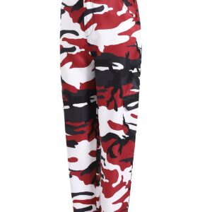 Womens Camo Cargo Pants High Waisted Slim Fit Camouflage Jogger Leggings Outdoor Casual Harem Pants Trousers Jeans