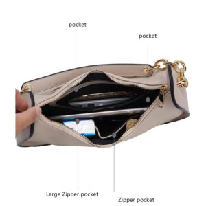 MKF Collection Shoulder Bag for Women, Vegan Leather Hobo Crossover Fashion Handbag Purse