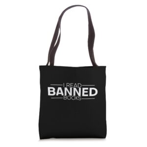 i read banned books |------ tote bag