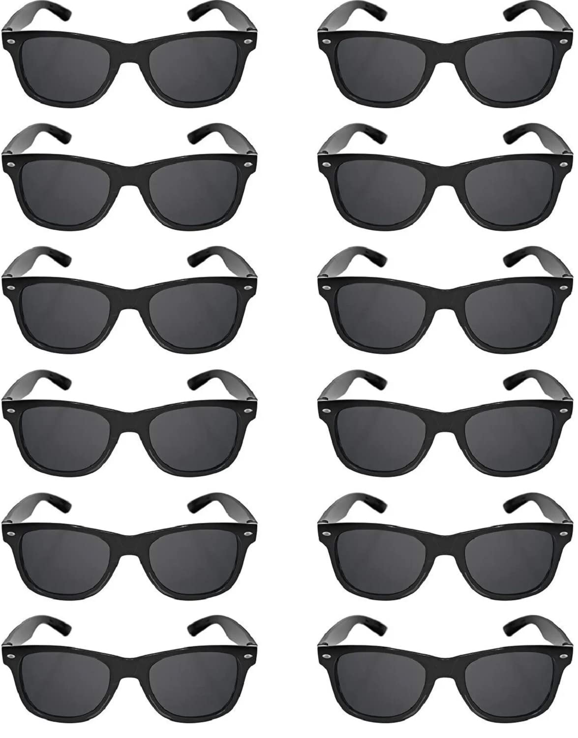 TheGag Black Sunglasses Bulk 60 Pack Party Favor Men Women Kids-Weddings Graduations