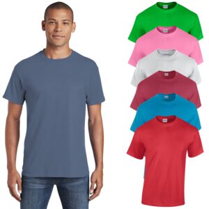 gildan men's heavy cotton short sleeve t-shirt, style g500, multipack of 1|2|4|6|10, make your own customized set! setof-6-xl multicolor