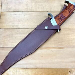 UNIQUE BLADES ! Custom Handmade knife 17'inches Rambo Knife Hunting Survival Bowie Knife ! Full Tang Knife With Leather Sheath