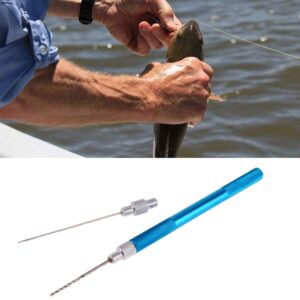 KUYYFDS Carp Bait Needle Kit Tool Set Aluminum Alloy Baiting Fishing Needles Set Fish Drill Tackle Blue Baiting Rig Tool Fishing Bait Storage