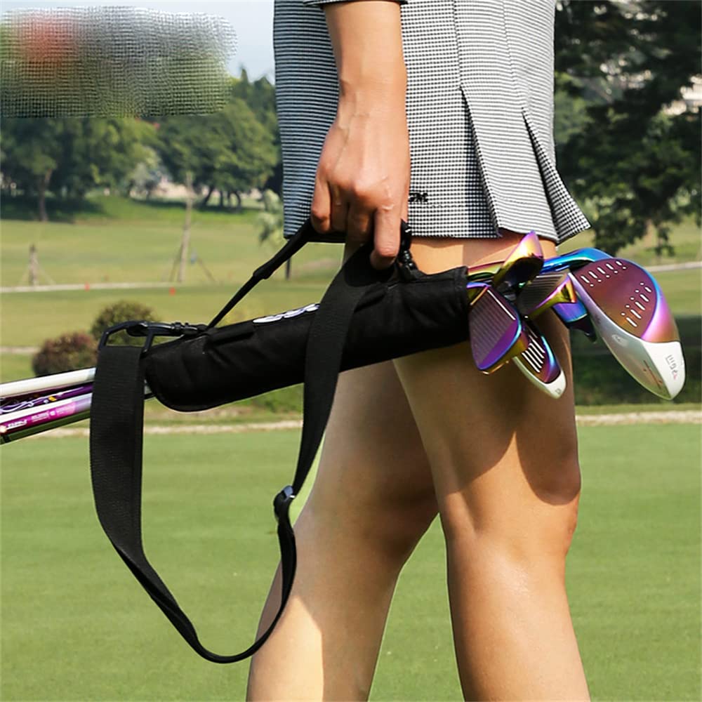 Portable Golf Club Bag Lightweight Travel Carrier Bag Ideal for Golf Course Driving Range Golf Gift Accessories for Men Women (Red)