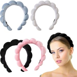 gasifu velvet spa headband for women, makeup headband, headband for washing face, skincare headband