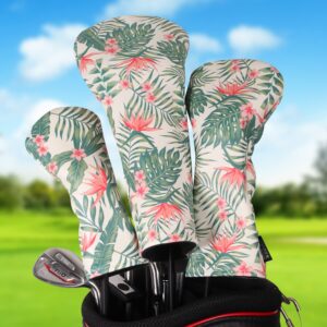 SHABIER Golf Hawaiian Style Golf Wood Club Headcover Driver Cover for Taylormade M5 M6 Driver (Driver Head Cover)