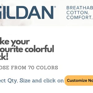 Gildan Men's Heavy Cotton Short Sleeve T-Shirt, Style G500, Multipack of 1|2|4|6|10, Make Your Own Customized Set! SETOF-6-XL Multicolor