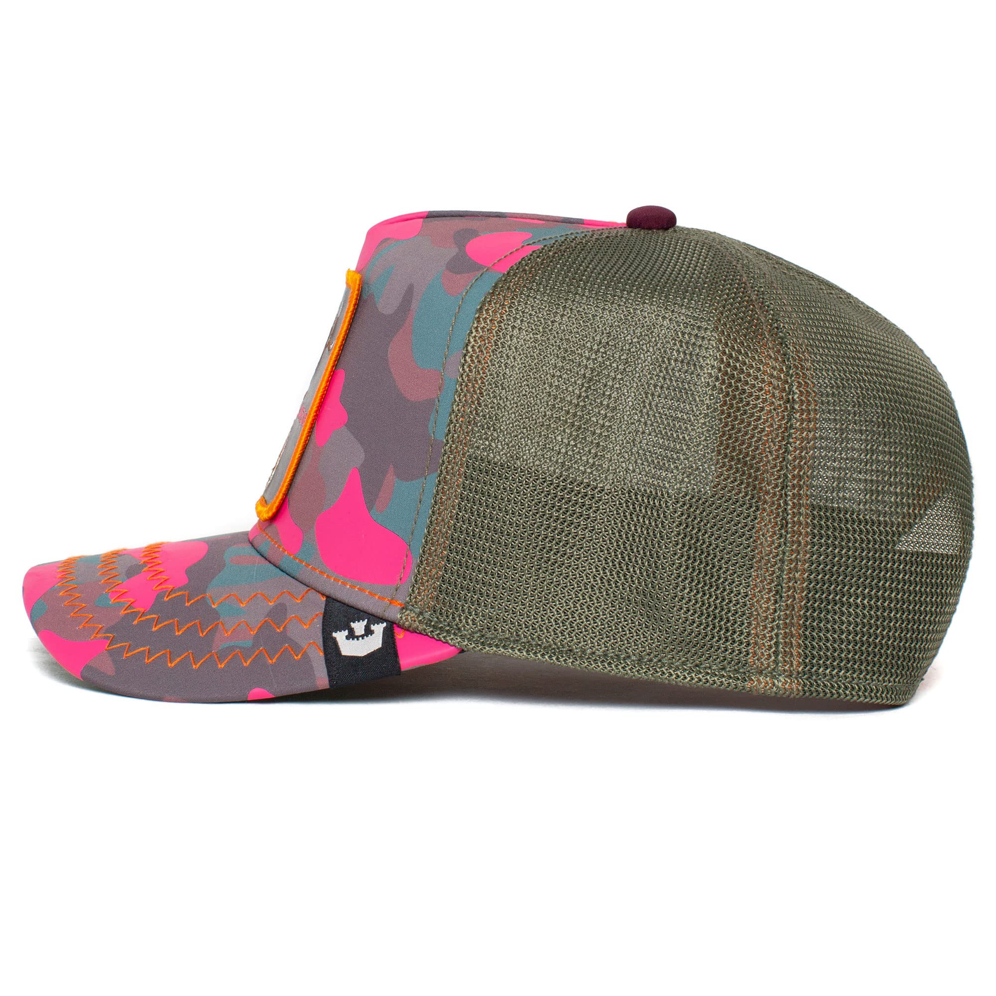 Goorin Bros. The Farm Kablamo Camo Collection Unisex Adjustable Trucker Cap, Pink (Elk Season Dreams), One Size