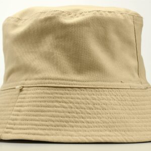 MUNULA Extra Large Bucket Hats XXL Hats for Men Big Head Oversized Cotton Reversible Unisex Fishing Hat 23.6"-25.6" Outdoor (Black/Khaki)