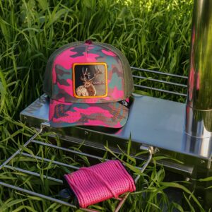 Goorin Bros. The Farm Kablamo Camo Collection Unisex Adjustable Trucker Cap, Pink (Elk Season Dreams), One Size