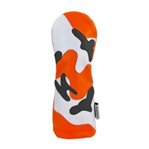 Orange Camo Sunfish Leather Golf Club Headcover 5 PC Set