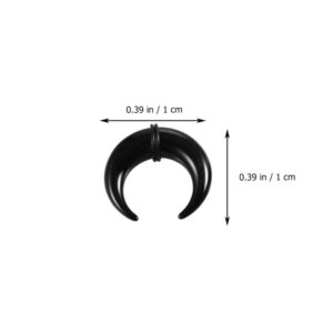 GANAZONO 8PCS Acrylic Crescent Shaped Horseshoes Taper Set Ear Stretching Kit Ear Stretcher Expander Kit Piercing Jewelry