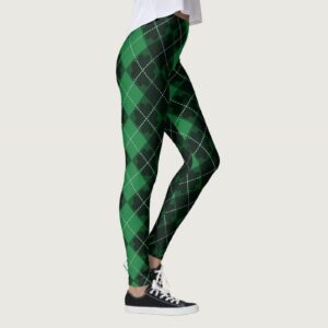 Womens Printed Leggings High Waisted St Patricks Cute Clover Tights Tummy Control Stretch Yoga Pants Slimming Bottoms(B02-Black,XX-Large)