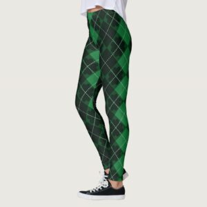 Womens Printed Leggings High Waisted St Patricks Cute Clover Tights Tummy Control Stretch Yoga Pants Slimming Bottoms(B02-Black,XX-Large)