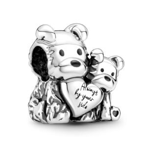 amuefer charms for bracelets dog mom puppy heart 925 sterling silver bead charm gift for women bracelet necklaces