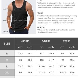 KAWATA Men's 3 Pack Dry Fit Workout Tank Top Gym Muscle Tee Fitness Bodybuilding Sleeveless T Shirts