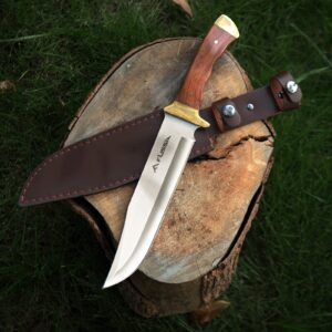 FLISSA Survival Hunting Knife with Sheath and 14-inch Bowie Hunting Knife