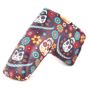 SHABIER Golf Putter Cover Skull Design Headcover for Blade Golf Putter Head Cover