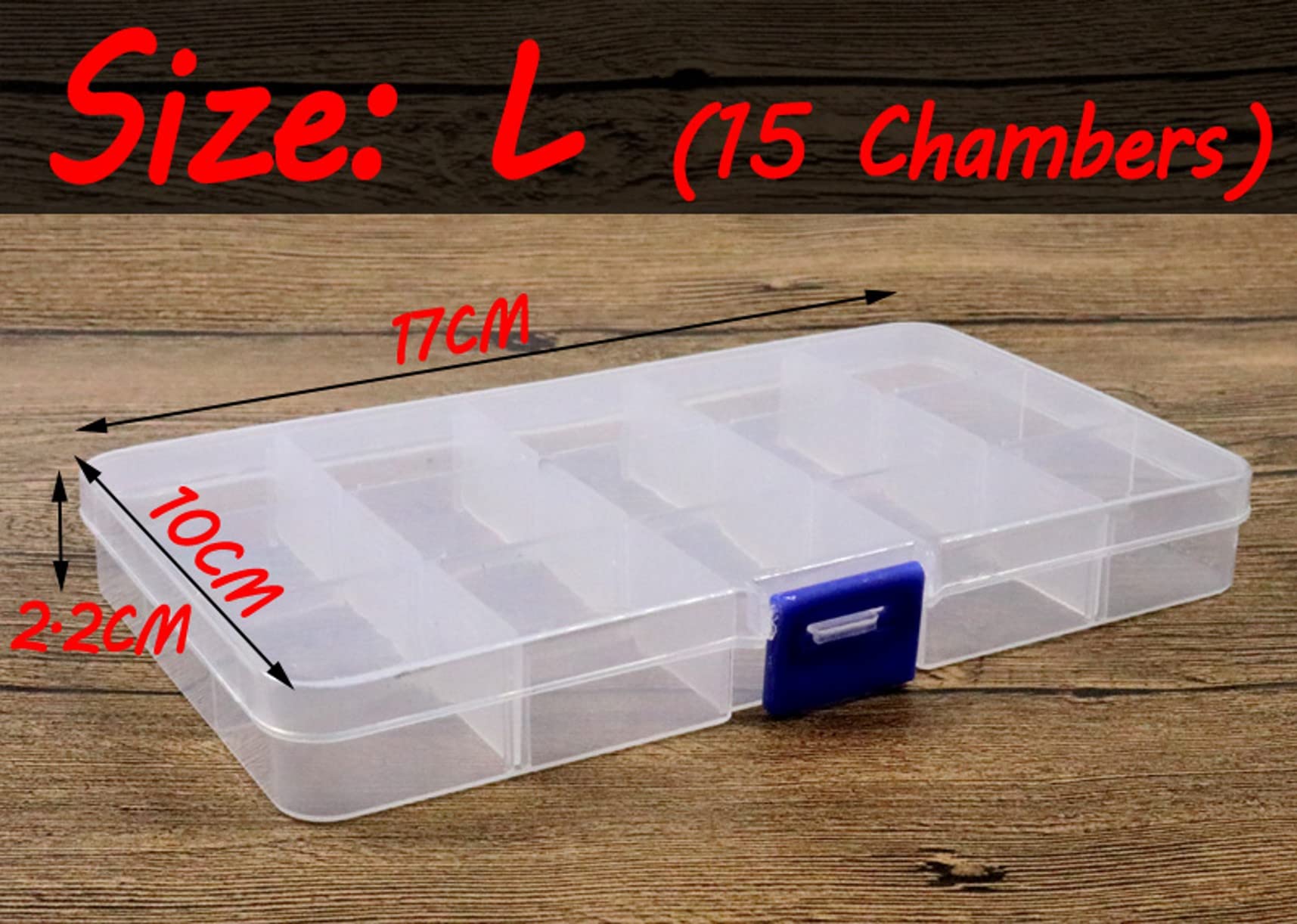 WellieSTR 3 Style Plastic Fishing Tackle Box for Fishing Fly Hook Lures Baits Accessories Tackle Boxes Size S M L