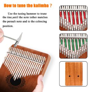 Kalimba 21 Keys,Calimba, Portable Kalimba Thumb Piano, Finger Piano Kalimba 21 Keys, Thumb Piano for Adults, Kids and Beginners.