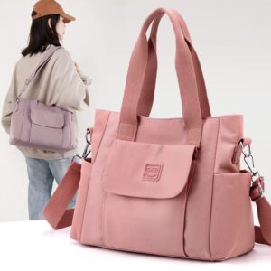 Women's Canvas Tote Bag Crossbody Satchel Bag Nylon Purse Shoulder Bag Hobo Bag Cute Large Size Casual Clutch