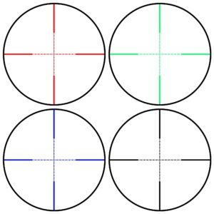 FSI 6-24x50 AO Rifle Scope SFP R/G/B Illuminated Reticle with Scope Rings