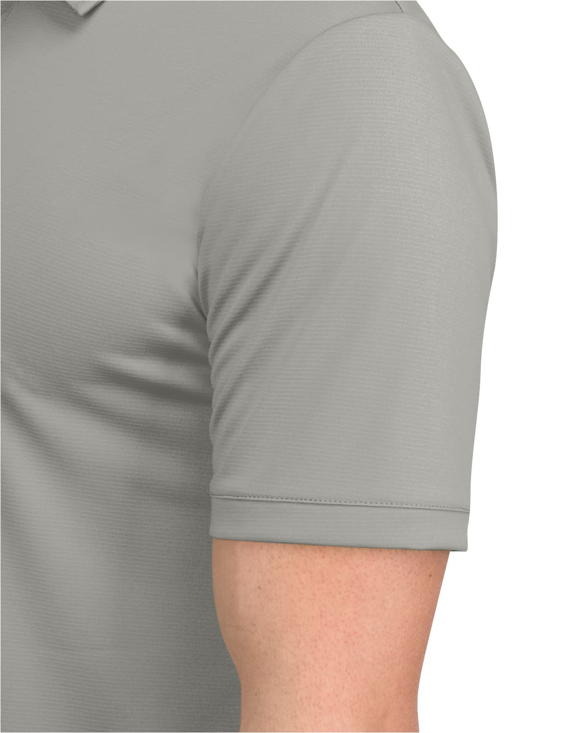 Men’s Polo Golf Shirt with Round Hem - Dry Fit 4-Way Stretch Fabric, Moisture Wicking, Anti-Odor & UPF50+. Side Split Hems Charcoal