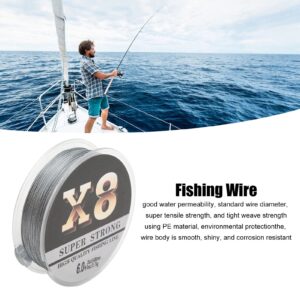 Fishing Line, 100m Braided Fish String Strong Pulling Force Wire for Pond Reservoir Offshore Hunting (0.4mm 31.7kg)