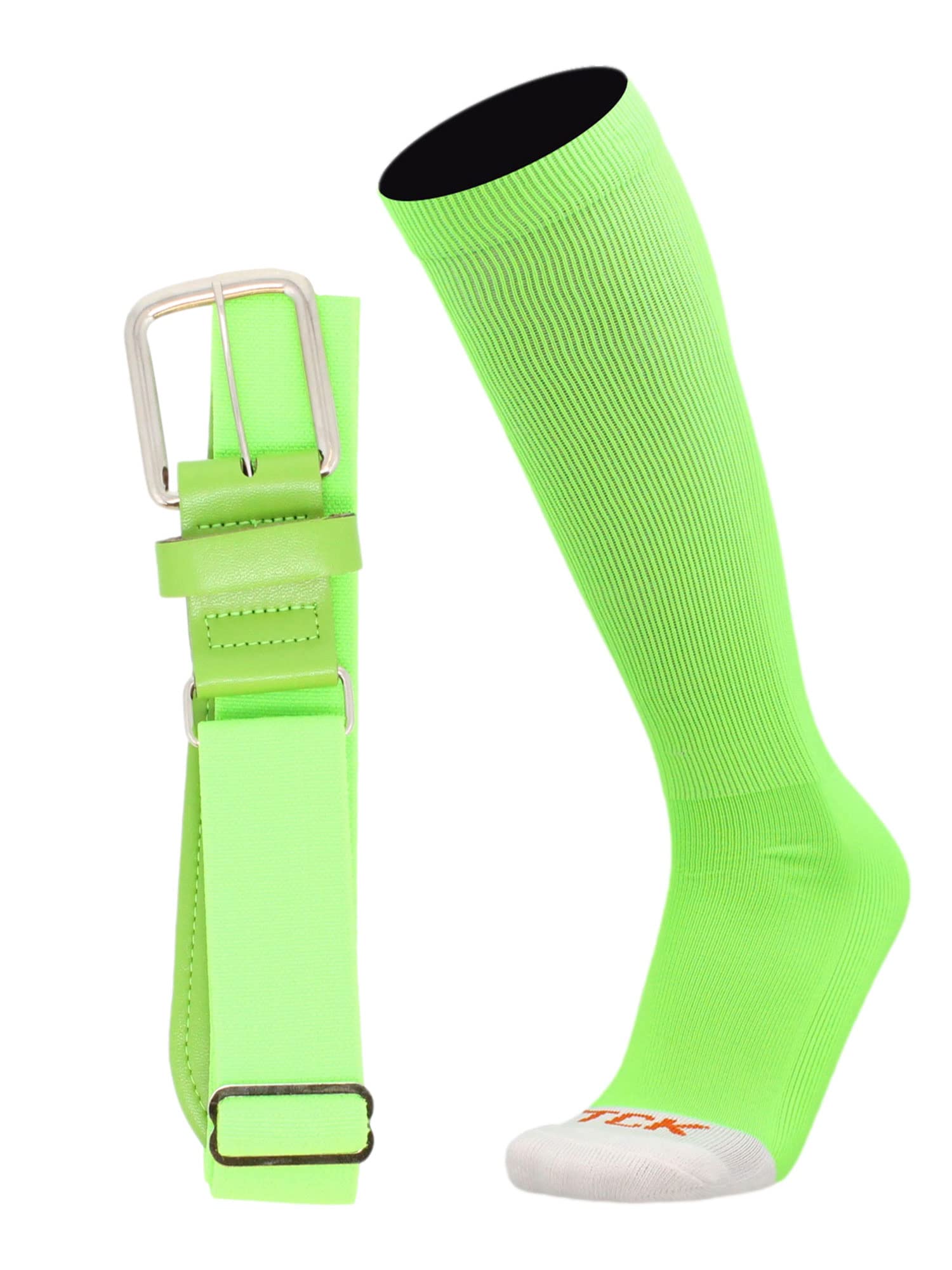 MadSportsStuff Softball or Baseball Socks and Belt Combo - Youth and Adult Sizes Boys and Girls Men and Women