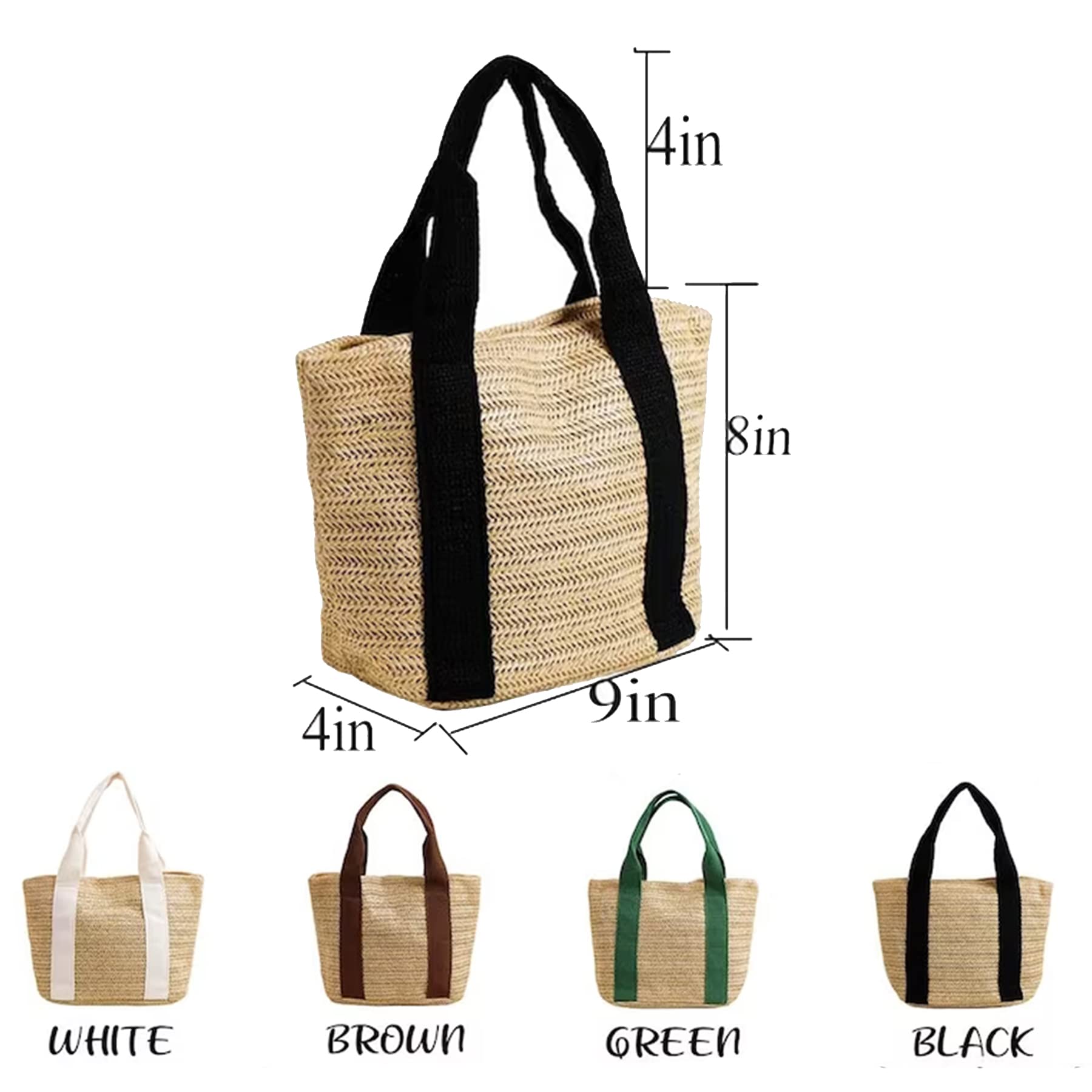 Personalized Mini Straw Woven Tote Bag, Custom Small Bridesmaid Bucket Beach Bag Wedding Party Gift Mini Handbag Summer Purse