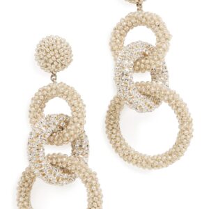 Deepa Gurnani Women's Deepa by Deepa Gurnani Sienna Earrings, Silver, One Size