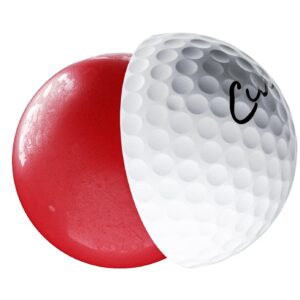 Cut Red Golf Balls (2 Dozen - 24 Golf Balls)