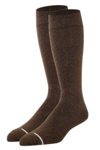 dr. shams merino wool compression knee high socks ideal for, hiking, travel-sports-nurses-reduces swelling (brown, small/medium)