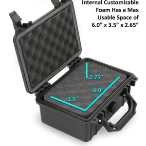 CASEMATIX Carry Case Compatible with Orba 2 Artiphon Handheld Multi-instrument in Customizable Foam - Includes Waterproof Carrying Case Only