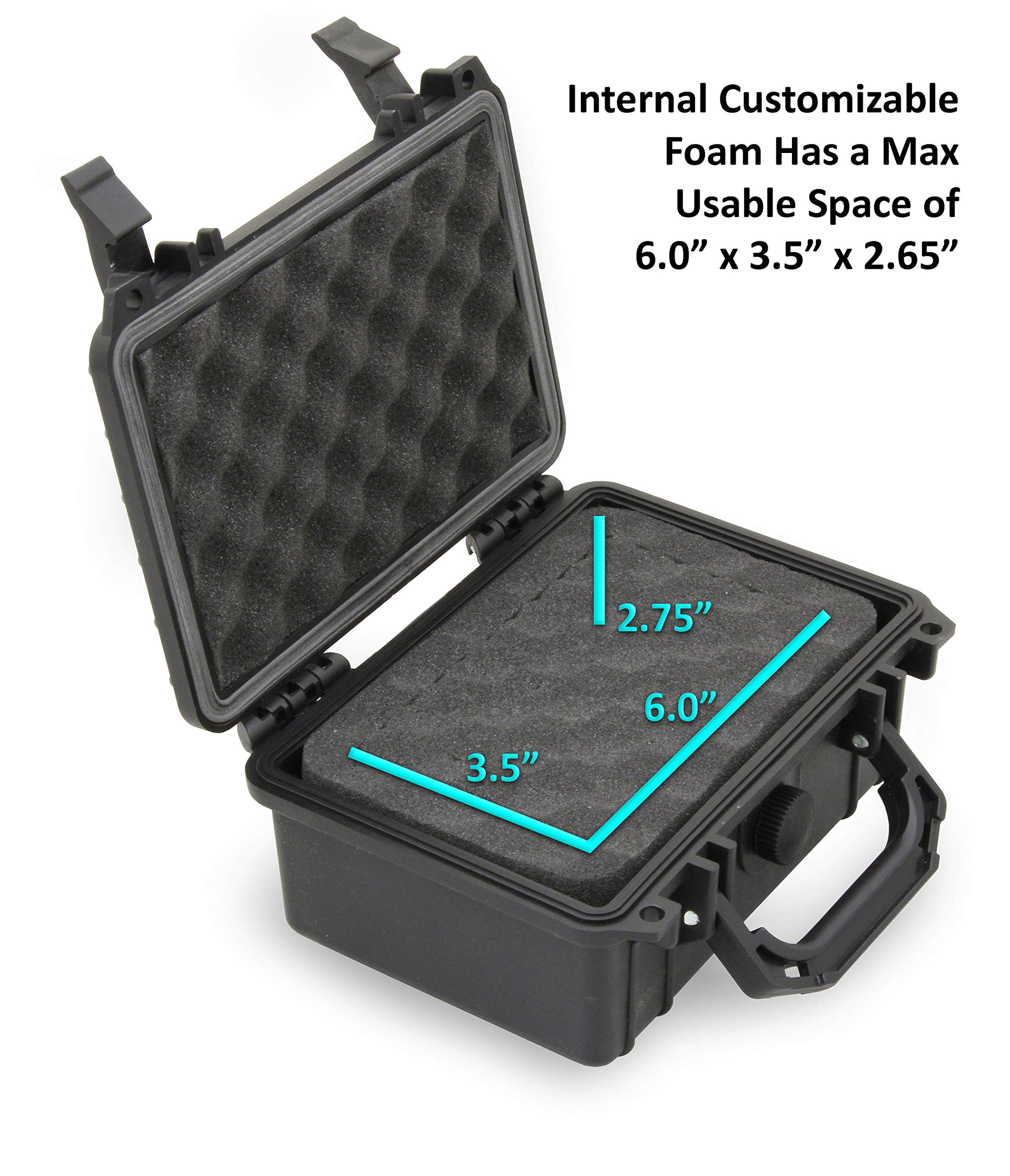 CASEMATIX Carry Case Compatible with Orba 2 Artiphon Handheld Multi-instrument in Customizable Foam - Includes Waterproof Carrying Case Only