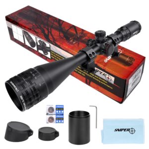 FSI 6-24x50 AO Rifle Scope SFP R/G/B Illuminated Reticle with Scope Rings